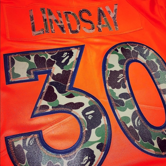 CUSTOM BAPE PHILLIP LINDSAY BRONCOS JERSEY - Picture 5 of 5